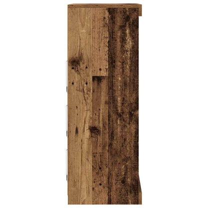 vidaXL LED Sideboard Old Wood 60.5 x 37 x 100 cm Engineered Wood