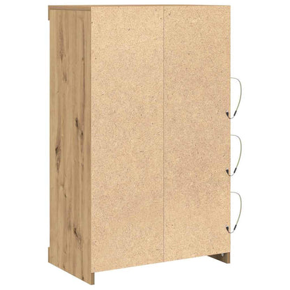 vidaXL LED Sideboard Artisan Oak 60.5 x 37 x 100 cm Engineered Wood