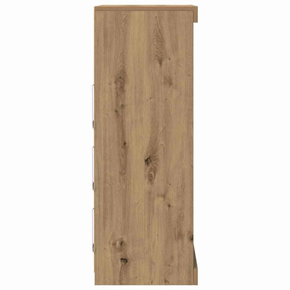 vidaXL LED Sideboard Artisan Oak 60.5 x 37 x 100 cm Engineered Wood
