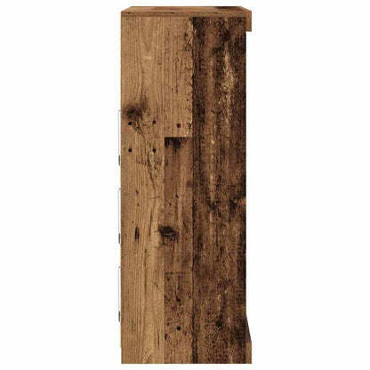 vidaXL LED Sideboard Old Wood 81 x 37 x 100 cm Engineered Wood