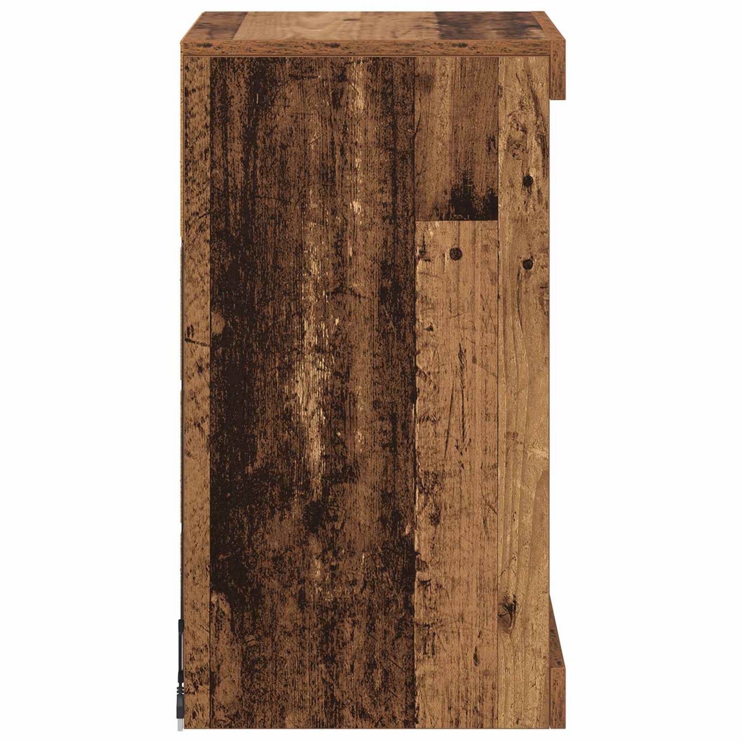 vidaXL LED Sideboard Old Wood 41 x 37 x 67 cm Engineered Wood