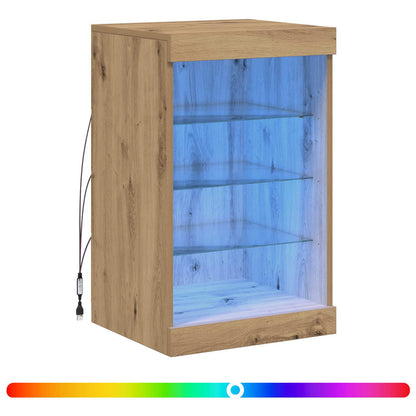 vidaXL LED Sideboard Artisan Oak 41 x 37 x 67 cm Engineered Wood