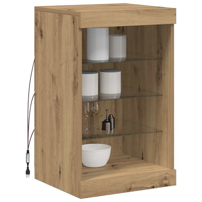 vidaXL LED Sideboard Artisan Oak 41 x 37 x 67 cm Engineered Wood