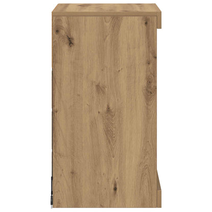 vidaXL LED Sideboard Artisan Oak 41 x 37 x 67 cm Engineered Wood