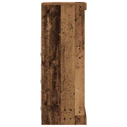 vidaXL LED Sideboard Old Wood 41 x 37 x 100 cm Engineered Wood