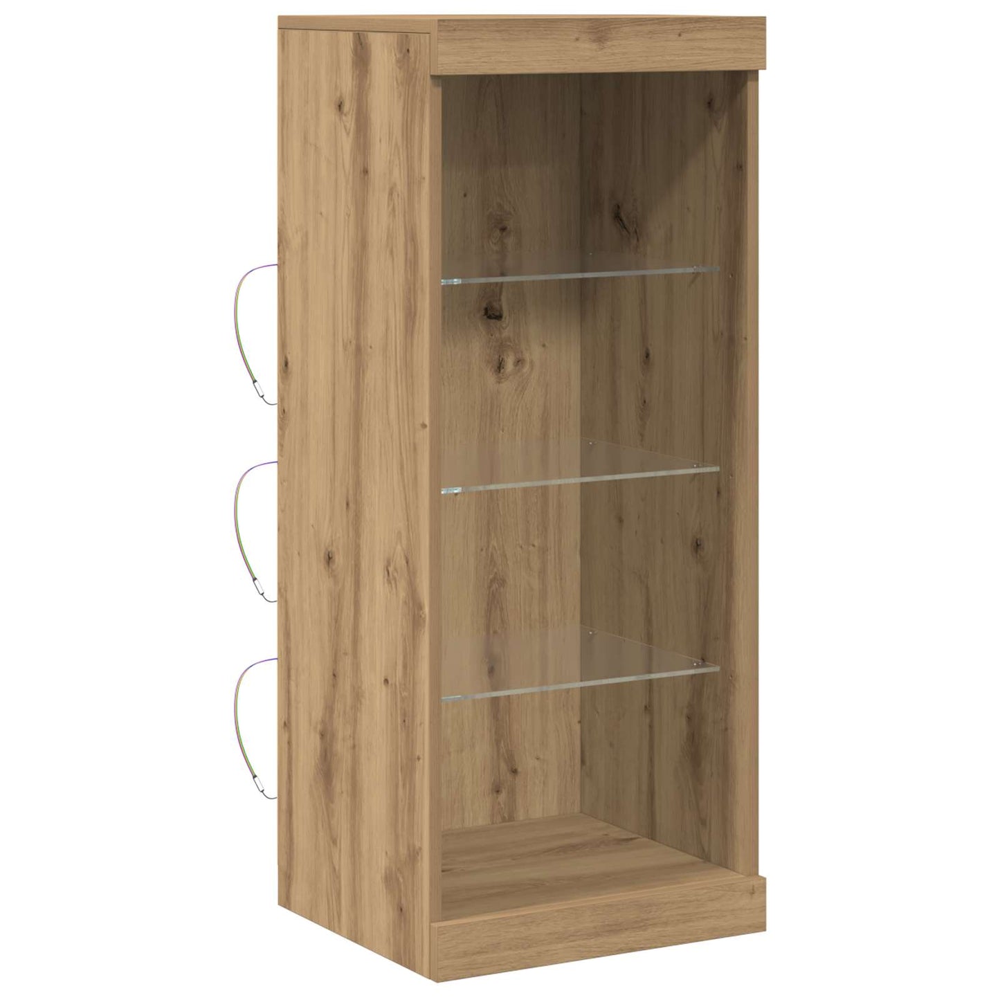 vidaXL LED Sideboard Artisan Oak 41 x 37 x 100 cm Engineered Wood