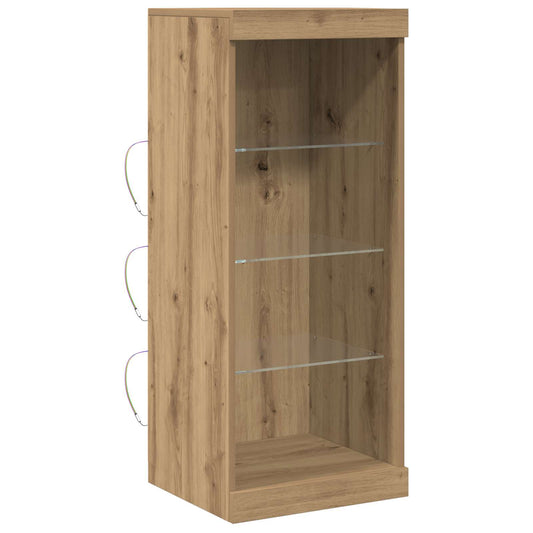 vidaXL LED Sideboard Artisan Oak 41 x 37 x 100 cm Engineered Wood