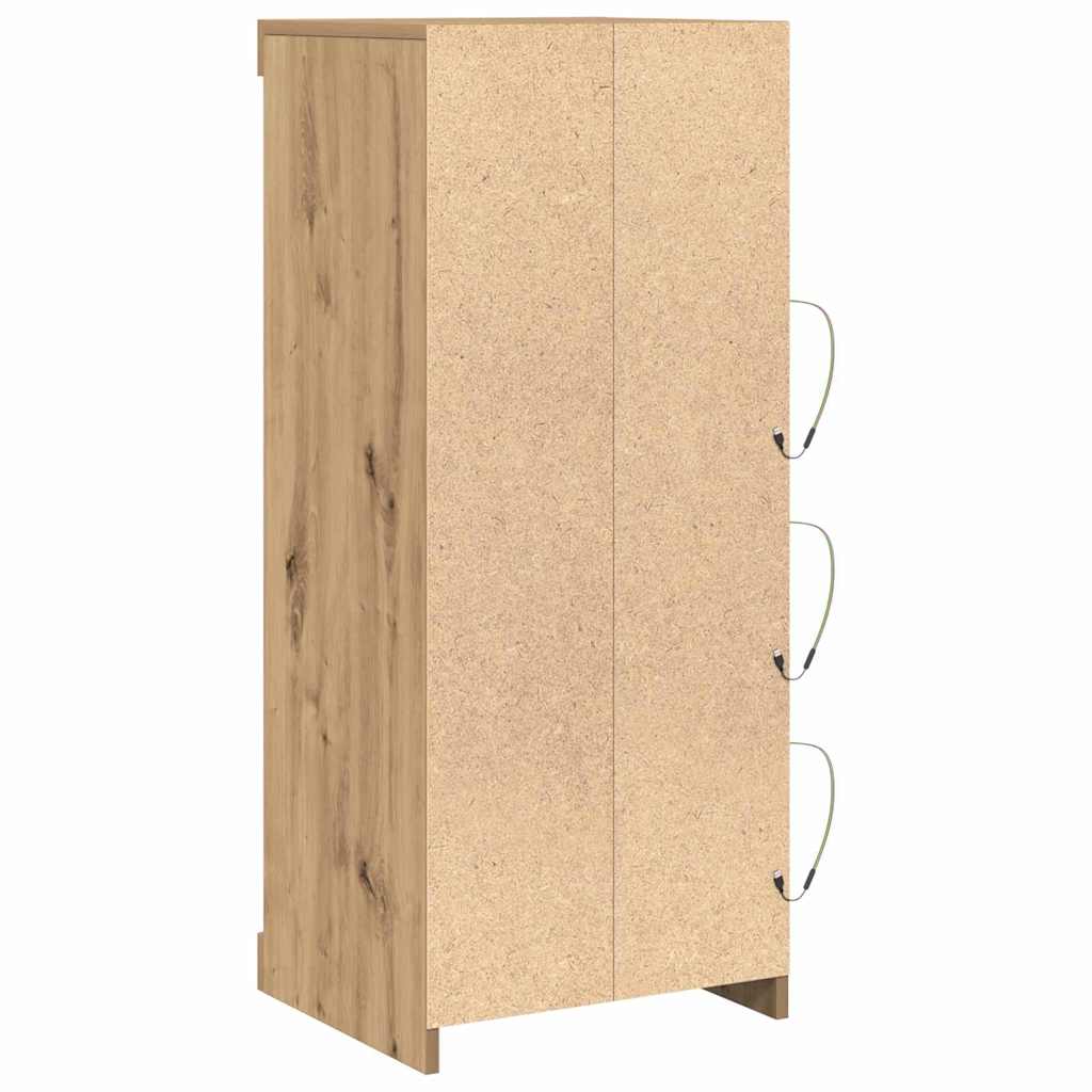 vidaXL LED Sideboard Artisan Oak 41 x 37 x 100 cm Engineered Wood