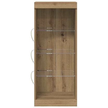 vidaXL LED Sideboard Artisan Oak 41 x 37 x 100 cm Engineered Wood