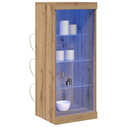 vidaXL LED Sideboard Artisan Oak 41 x 37 x 100 cm Engineered Wood