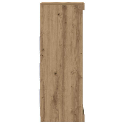 vidaXL LED Sideboard Artisan Oak 41 x 37 x 100 cm Engineered Wood