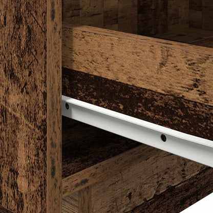 vidaXL Bedside Cabinet Old Wood 45 x 40 x 55 cm Engineered Wood