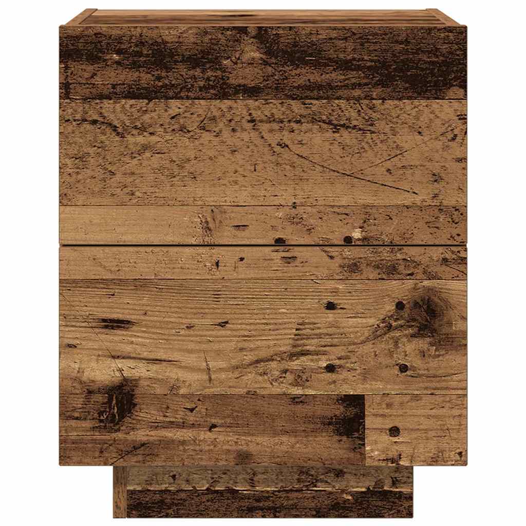 vidaXL Bedside Cabinet 2 pcs Old Wood 45 x 40 x 55 cm Engineered Wood