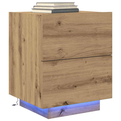vidaXL Bedside Cabinet Artisan Oak 45 x 40 x 55 cm Engineered Wood
