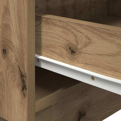 vidaXL Bedside Cabinet with Drawer 2 pcs Artisan Oak 45 x 40 x 55 cm