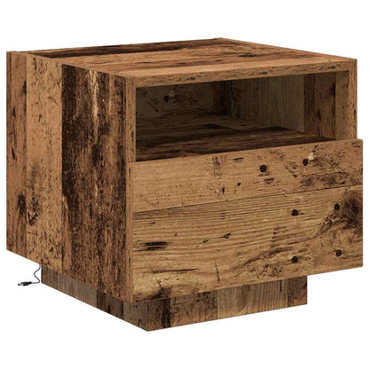 vidaXL Bedside Cabinet Old Wood 40 x 39 x 37 cm Engineered Wood