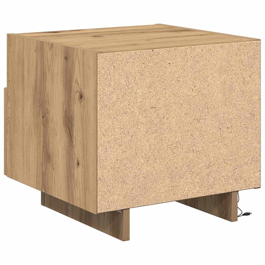 vidaXL Bedside Cabinet Artisan Oak 40 x 39 x 37 cm Engineered Wood