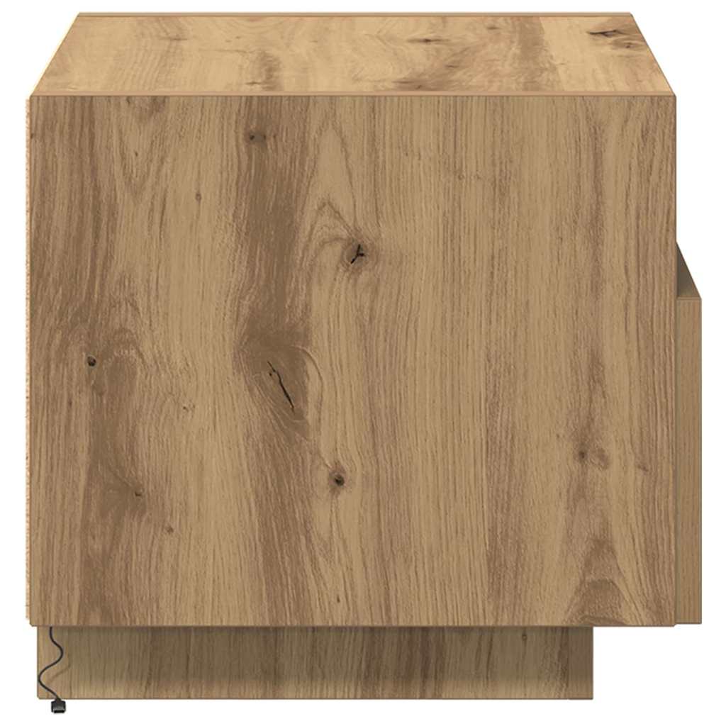 vidaXL Bedside Cabinet Artisan Oak 40 x 39 x 37 cm Engineered Wood