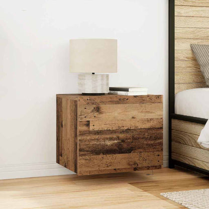 vidaXL Bedside Cabinet Old Wood 50 x 39 x 41 cm Engineered Wood
