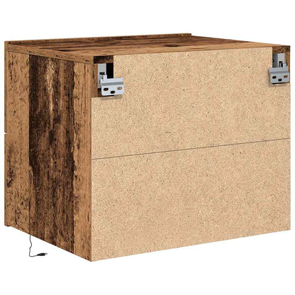 vidaXL Bedside Cabinet Old Wood 50 x 39 x 41 cm Engineered Wood