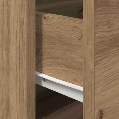 vidaXL Bedside Cabinet Artisan Oak 50 x 39 x 41 cm Engineered Wood