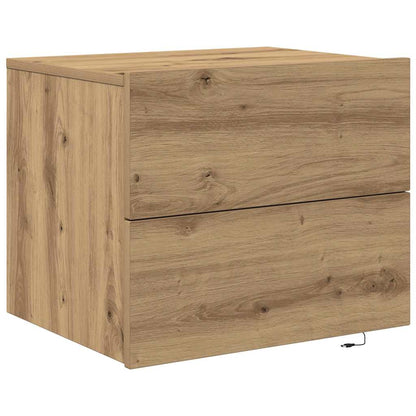 vidaXL Bedside Cabinet Artisan Oak 50 x 39 x 41 cm Engineered Wood