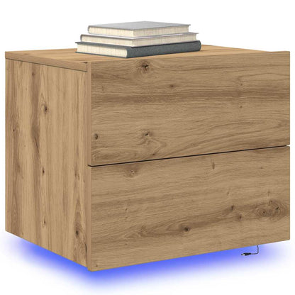vidaXL Bedside Cabinet Artisan Oak 50 x 39 x 41 cm Engineered Wood