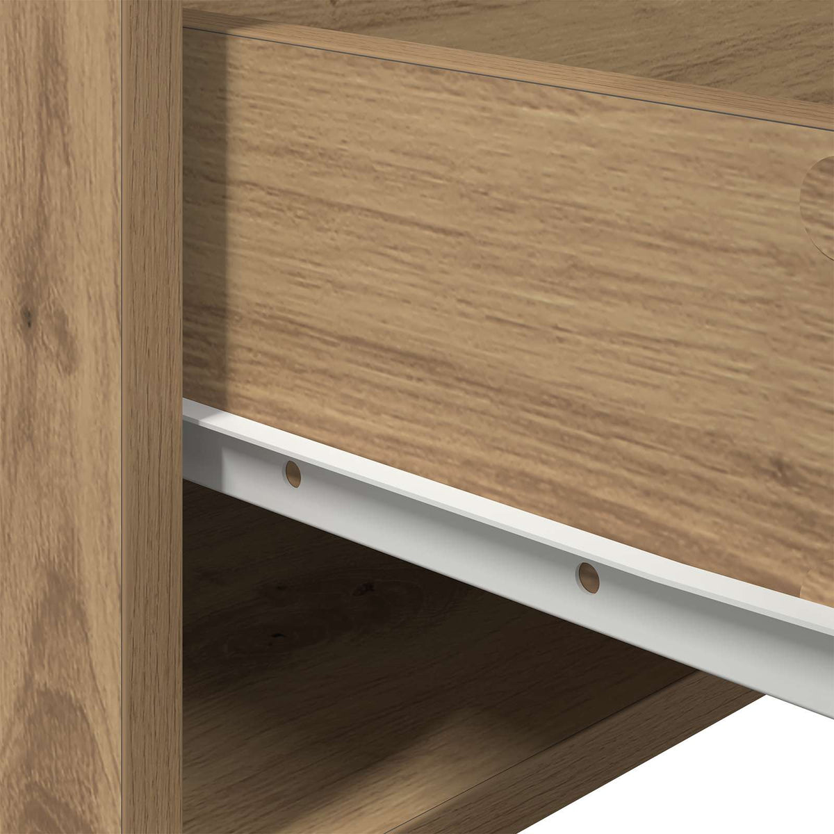vidaXL Wall-mounted Bedside Cabinet Artisan Oak 50 x 36 x 30 cm