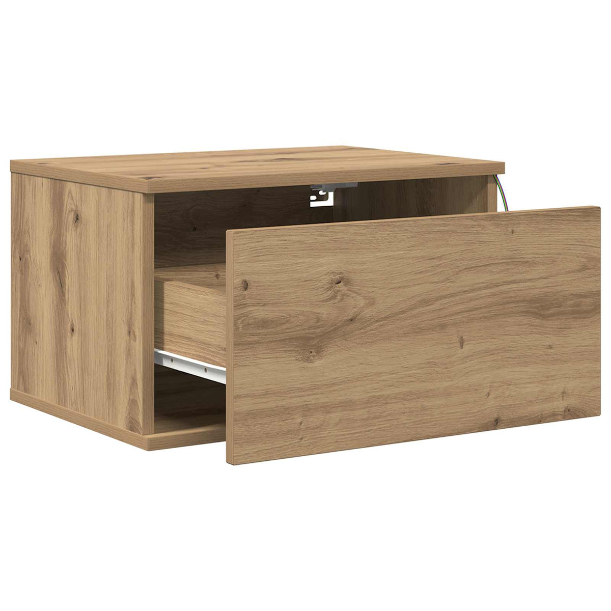 vidaXL Wall-mounted Bedside Cabinet Artisan Oak 50 x 36 x 30 cm