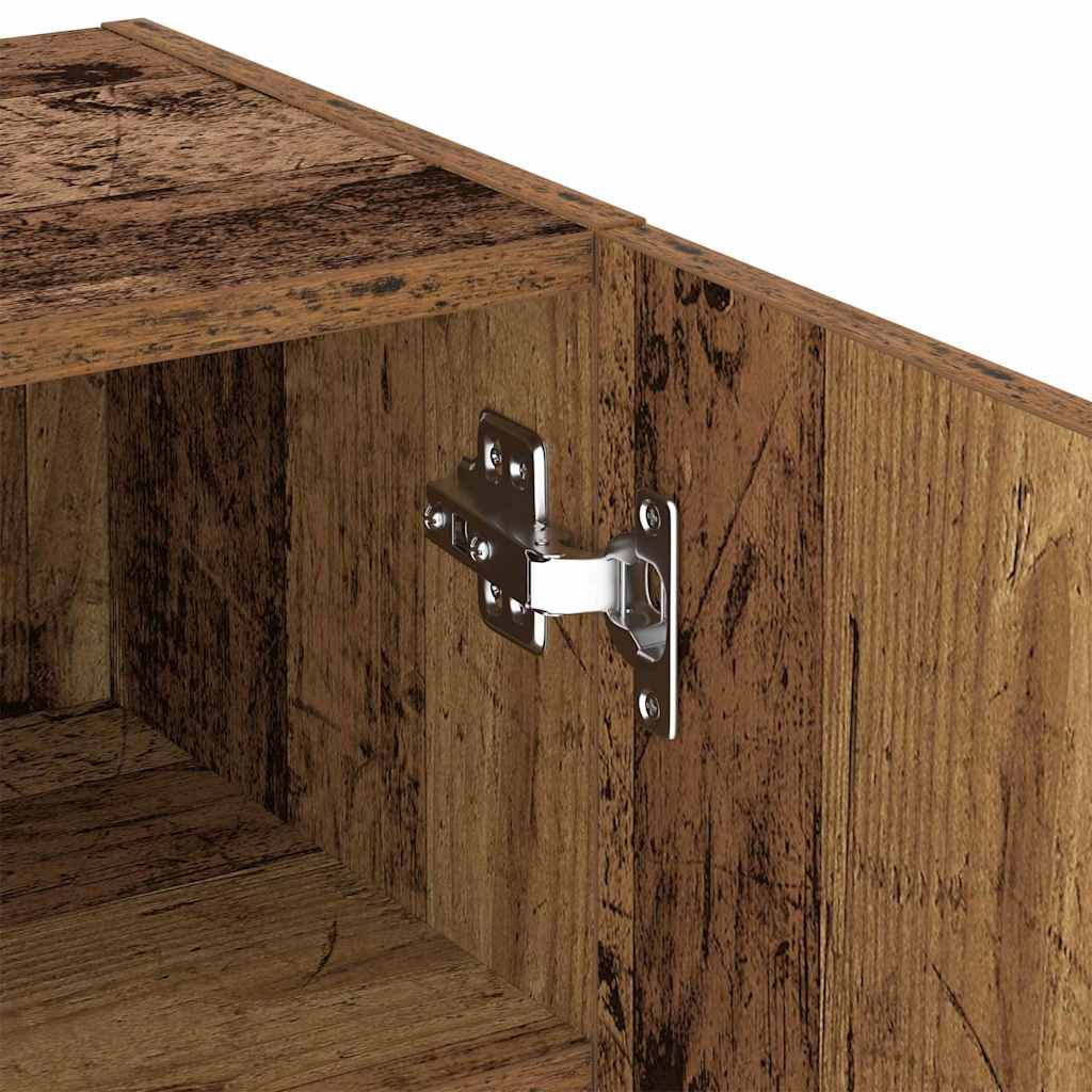 vidaXL TV Cabinet Set Old Wood 40.5 x 30 x 102 cm Engineered Wood