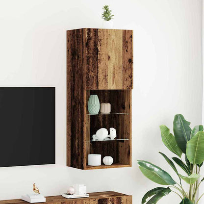 vidaXL TV Cabinet Set Old Wood 40.5 x 30 x 102 cm Engineered Wood