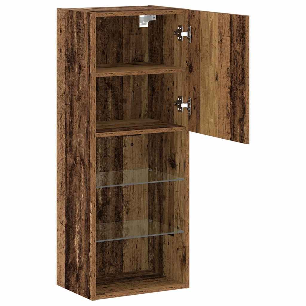 vidaXL TV Cabinet Set Old Wood 40.5 x 30 x 102 cm Engineered Wood