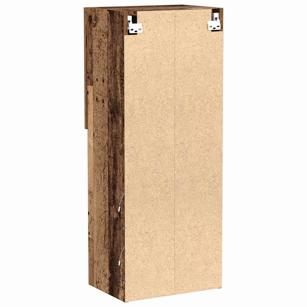 vidaXL TV Cabinet Set Old Wood 40.5 x 30 x 102 cm Engineered Wood