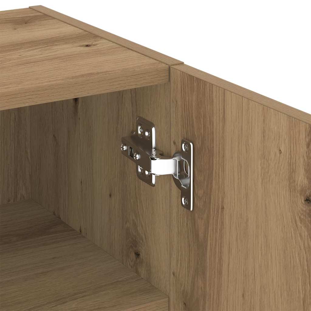 vidaXL TV Cabinet Set 40.5 x 30 x 102 cm Artisan Oak Engineered Wood