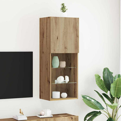 vidaXL TV Cabinet Set 40.5 x 30 x 102 cm Artisan Oak Engineered Wood