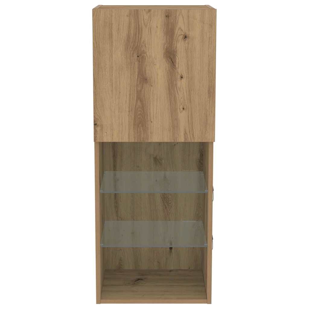 vidaXL TV Cabinet Set 40.5 x 30 x 102 cm Artisan Oak Engineered Wood