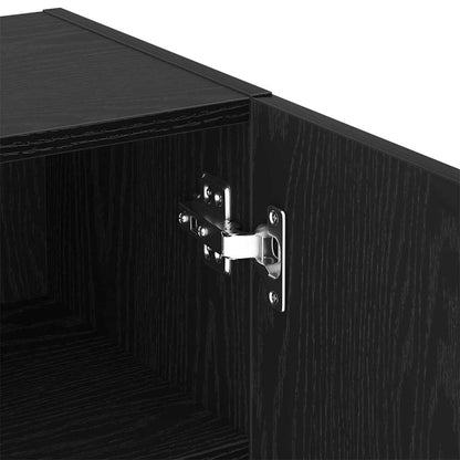 vidaXL TV Cabinet Set Black Oak 40.5 x 30 x 102 cm Engineered Wood