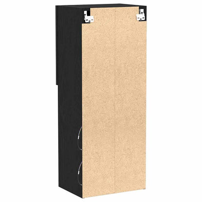 vidaXL TV Cabinet Set Black Oak 40.5 x 30 x 102 cm Engineered Wood
