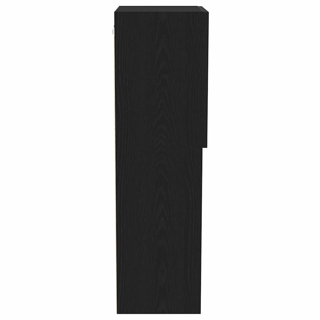 vidaXL TV Cabinet Set Black Oak 40.5 x 30 x 102 cm Engineered Wood