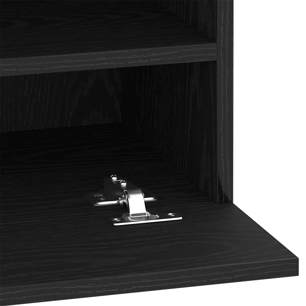 vidaXL TV Cabinet Set Black 40 x 30 x 60.5 cm Engineered Wood