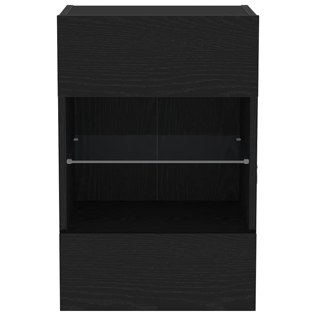 vidaXL TV Cabinet Set Black 40 x 30 x 60.5 cm Engineered Wood