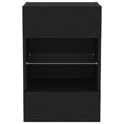 vidaXL TV Cabinet Set Black 40 x 30 x 60.5 cm Engineered Wood