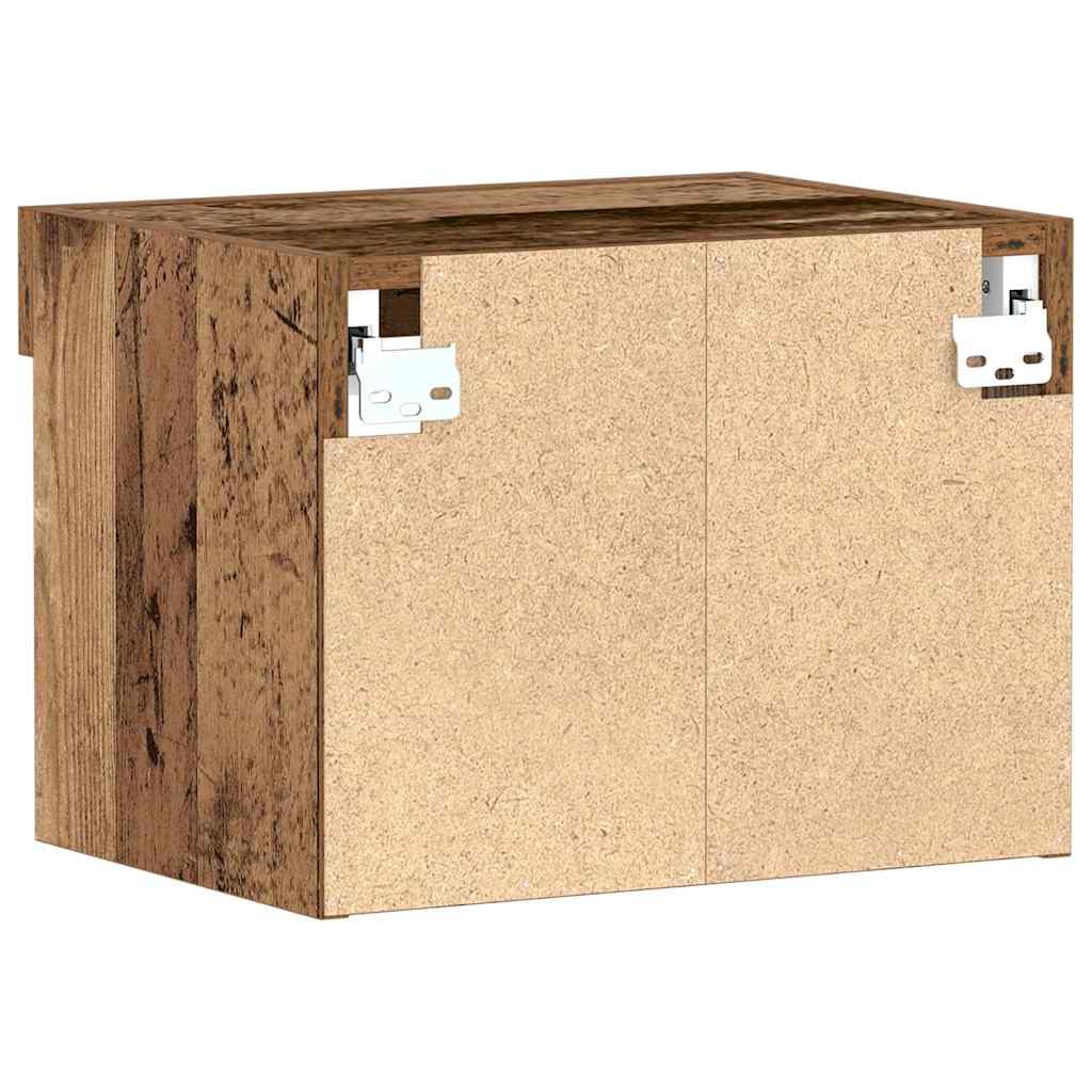 vidaXL TV Cabinet Set 2 pcs Old Wood 40 x 30 x 30 cm Engineered Wood
