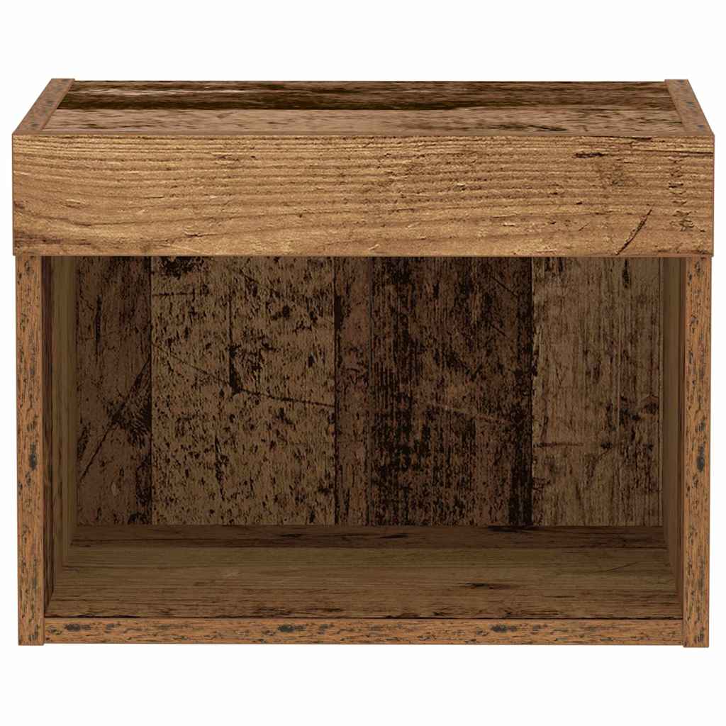 vidaXL TV Cabinet Set 2 pcs Old Wood 40 x 30 x 30 cm Engineered Wood