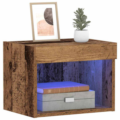 vidaXL TV Cabinet Set 2 pcs Old Wood 40 x 30 x 30 cm Engineered Wood