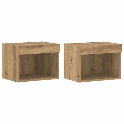 vidaXL TV Cabinet Set 2 pcs Artisan Oak Engineered Wood