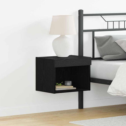 vidaXL TV Cabinet Set 2 pcs Black Oak 40 x 30 x 30 cm Engineered Wood