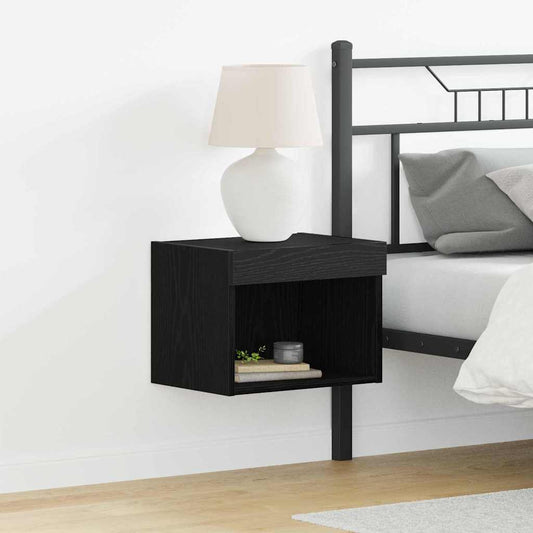 vidaXL TV Cabinet Set 2 pcs Black Oak Engineered Wood