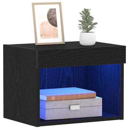 vidaXL TV Cabinet Set 2 pcs Black Oak 40 x 30 x 30 cm Engineered Wood
