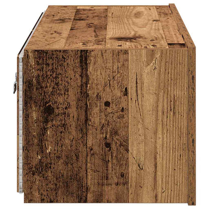 vidaXL TV Wall Cabinet Old Wood 80 x 35 x 31 cm Engineered Wood